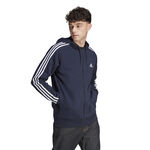 adidas Essentials French Terry 3-Stripes Full-Zip Hoodie